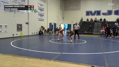 125 lbs Cons. Round 2 - Alejandro Osorio Rogel, Delta College vs Kalvin Robbins, Sierra College