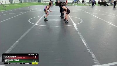 52 lbs 5th Place Match - Kyle Savage, Scanlan Wrestling Academy vs Brandon Prive, JWC