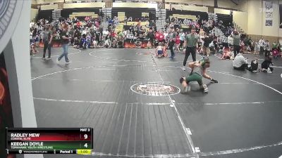 85 lbs Cons. Semi - Chrstopher Stsiapanau, Palmetto State Wrestling vs Reed Winningham, Summerville Takedown