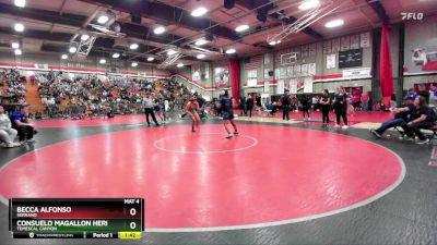 190 lbs Champ. Round 2 - Consuelo Magallon Hernandez, Temescal Canyon vs Becca Alfonso, Serrano