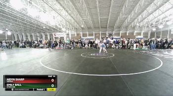 105 lbs Quarterfinal - Aidyn Sharp, Uintah vs Emily Ball, Syracuse