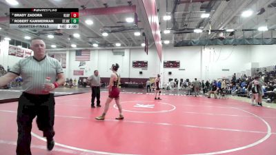 138 lbs Quarterfinal - Brady Zadora, Killingly vs Robert Kammerman, St Joseph