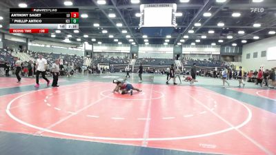 157 lbs Champ. Round 1 - Phillip Antico, Keiser University vs Anthony Saget, Liberty U