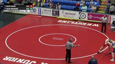 252 lbs Consi Of 16 #1 - Gavin Hamm, Canon-McMillan vs Colin Granger, Quakertown