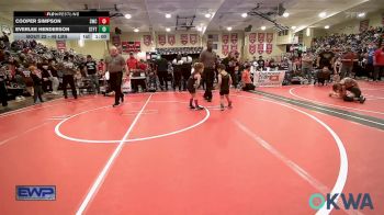 49 lbs Quarterfinal - Cooper Simpson, Salina Wrestling Club vs Everlee Henderson, Standfast