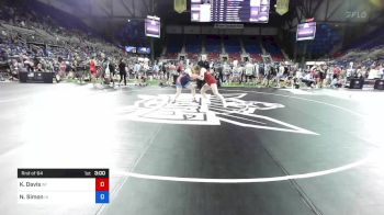 164 lbs Rnd Of 64 - Kalie Davis, Wisconsin vs Naomi Simon, Iowa