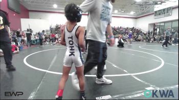 46 lbs Consi Of 8 #2 - Dreyez Bell, Team Of Hard Knox vs Robyn Dunn, Ponca City Wildcat Wrestling