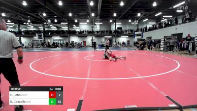 174 lbs Rr Rnd 1 - Branson John, Maryland vs Brevin Cassella, Binghamton