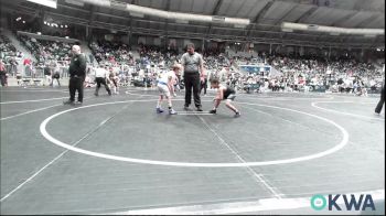 83 lbs Consi Of 8 #2 - Kaydan Osborn, Ponca City Wildcat Wrestling vs Gabriel Osterhout, Berryhill Wrestling Club