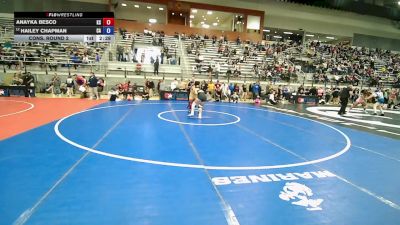 U23 Women - 59 lbs Cons. Round 2 - Anayka Besco, KS vs Hailey Chapman, CA