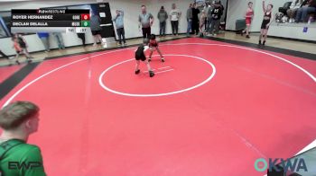 55 lbs Consi Of 4 - Royer Hernandez, Gore Pirates Youth Wrestling vs Declan Delalla, Muskogee Rougher Youth Wrestling