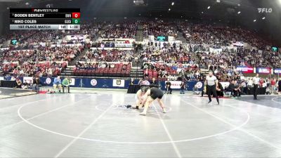 AA - 165 lbs 1st Place Match - Niko Coles, Glacier (Kalispell) vs Boden Bentley, Billings West