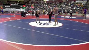 4A 126 lbs Cons. Semi - Rowe Stokenbury, Bauxite High School vs Tj Wolfe, BERRYVILLE HIGH SCHOOL
