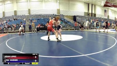 120 lbs Champ. Round 2 - Aidan Lopez, IL vs Lyric Warner, MI