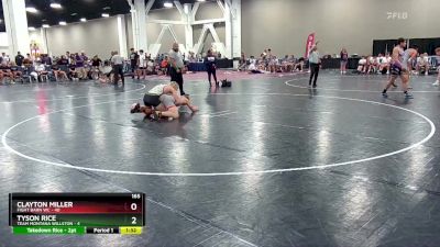 165 lbs Round 6 (10 Team) - Clayton Miller, Fight Barn WC vs Tyson Rice, Team Montana Willston