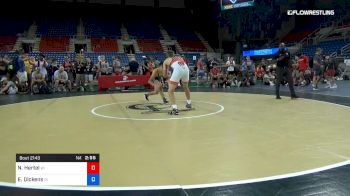 160 lbs Cons 16 #2 - Nolan Hertel, Wisconsin vs Eli Dickens, Indiana