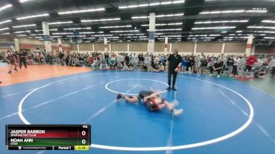 100 lbs Champ. Round 1 - Jasper Barron, Spartan Mat Club vs Noah Ahn, Utah