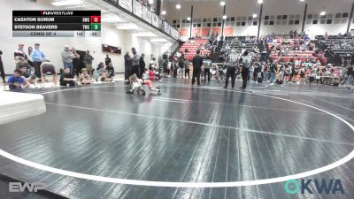 43 lbs Consi Of 4 - Cashton Sorum, Salina Wrestling Club vs Stetson Beavers, Tahlequah Wrestling Club