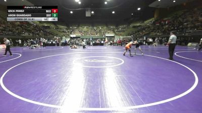 128 lbs Consi Of 16 #1 - Izick Perez, Wasco HS vs Aron Guardado, South