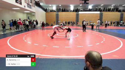 100 lbs Consi Of 16 #2 - Amen Saromo, Georgia vs Wes Keller, Georgia