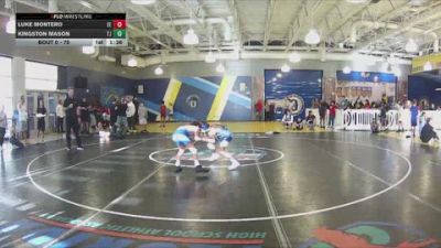 75 lbs Quarterfinal - Luke Montero, Eagle Empire vs Kingston Mason, Tampa Jesuit