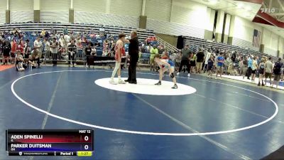 77 lbs Cons. Semi - Aden Spinelli, IL vs Parker Duitsman, OH