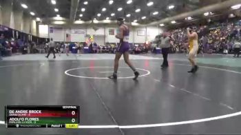 195 lbs Semis & 1st Wrestleback (8 Team) - Adolfo Flores, Papillion-La Vista vs De Andre Brock, Grand Island