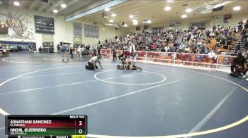 126 lbs Quarterfinal - Jonathan Sanchez, El Modena vs Nikhil Guerrero, South Hills