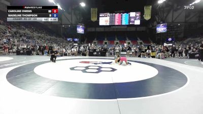 140 lbs Champ. Rd Of 128 - Caroline Owens, MO vs Madeline Thompson, IN