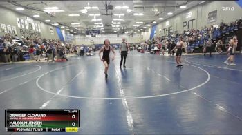 120 lbs Quarterfinal - Drayger Cloward, Uintah Jr High Wrestling vs Malcolm Jensen, Jordan Junior Wrestling