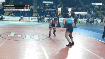 165 lbs Consi Of 8 #2 - Cesar Cruz, Saugus/Peabody vs Tristan Lane, Shawsheen