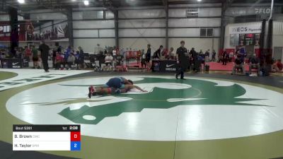70 kg Consi Of 64 #1 - Bryce Brown, Cincinnati RTC vs Hartwell Taylor, Spire Wrestling Club