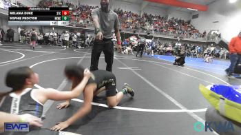115 lbs Consolation - Melania Duke, Sallisaw Takedown Club vs Sophie Proctor, Henryetta Knights Wrestling Club