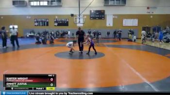 53 lbs Semifinal - Emmitt Justus, Lake Stevens vs Karter Wright, Punisher Wrestling Company