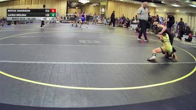 66 lbs Quarterfinal - Royce Davidson, Peterson Grapplers vs La'iku Molina, Legends Of Gold LV