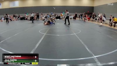 72 lbs Round 1 (10 Team) - Wyatt Matthews, 84 Athletes vs Julia Martin, Full Circle