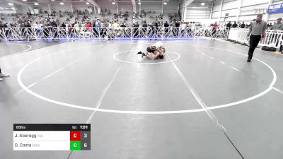 85 lbs Rr Rnd 1 - Jaxon Aberegg, The Wrestling Mill vs Dom Costa, Micky's Maniacs Yellow