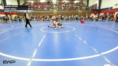 157 lbs Round Of 16 - Weston Wilson, Owasso High School vs Emery Sewell, Jenks