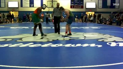 215 lbs Quarterfinal - Logan Sheppard, St. Patrick`s High School vs Eddie Hartwell, West Harrison High School