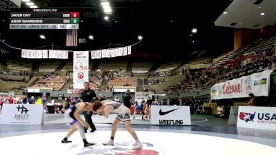 Junior Boys - 132 lbs Cons. Round 5 - Jaden Day, Righetti High School Wrestling vs Aron Guardado, South Bakersfield High School Wrestling