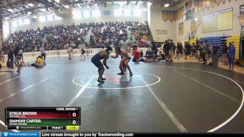 145 lbs Cons. Round 1 - Diamoni Carter, Lehigh Senior vs Syrus Brown, Mitchell H.S.