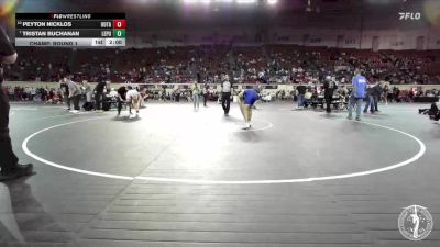 B4A-157 lbs Champ. Round 1 - Tristan Buchanan, Lexington/Purcell vs Peyton Nicklos, Oologah-Talala