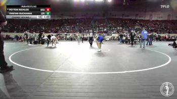 B4A-157 lbs Champ. Round 1 - Tristan Buchanan, Lexington/Purcell vs Peyton Nicklos, Oologah-Talala