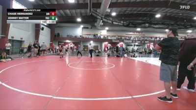 105 lbs Placement Matches (8 Team) - Chase Hernandez, Steel Valley Renegades vs Johnny Matter, Yale St