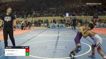 Consolation - Maddox Sampson, Coweta Tiger Wrestling vs Lex Branham, Vian Wrestling Club