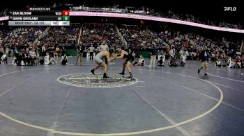 2A 175 lbs Cons. Round 2 - Gavin Gholami, Lincolnton High School vs Zak Bloom, West Caldwell High School