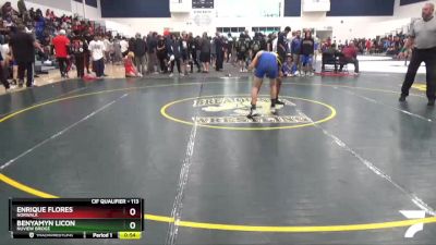 113 lbs Cons. Round 1 - Benyamyn Licon, Nuview Bridge vs Enrique Flores, Norwalk