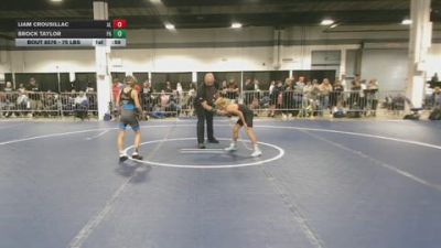 75 lbs Consi Of 8 #2 - Liam Crousillac, AL vs Brock Taylor, PA