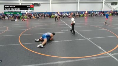 150 lbs Champ. Round 2 - Aiden Milam, Pursuit Wrestling vs Alihan Keldibayev, Solon HS
