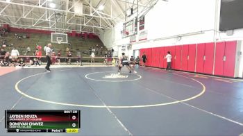 165 lbs Cons. Round 5 - Jayden Souza, Sacramento City College vs Donovan Chavez, Cerritos College